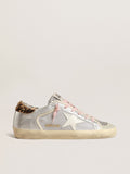Super-Star LTD in rete e suede con linguetta in glitter argento