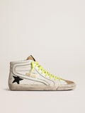 Sneakers Slide in suede e pelle con listino camouflage