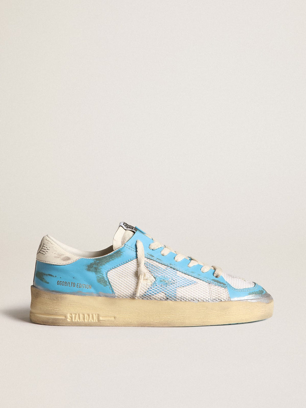 Stardan Donna LAB in nappa azzurra e rete bianca