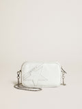Borsa Mini Star Bag in pelle lucida color bianco con stella ton sur ton