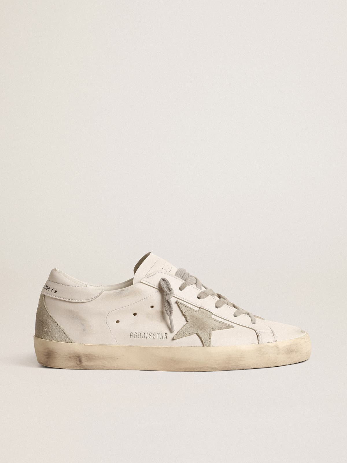 Super-Star Uomo bio-based con stella in suede ghiaccio