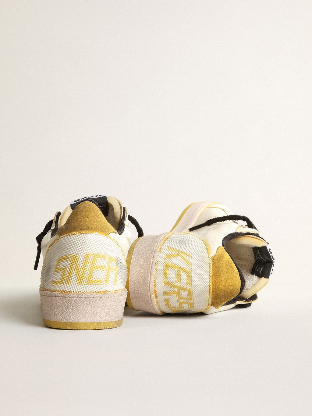 Ball Star Pro Uomo in nappa color crema con inserti in gomma