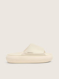 Men's Space-Star Slide slip-ons in white leather