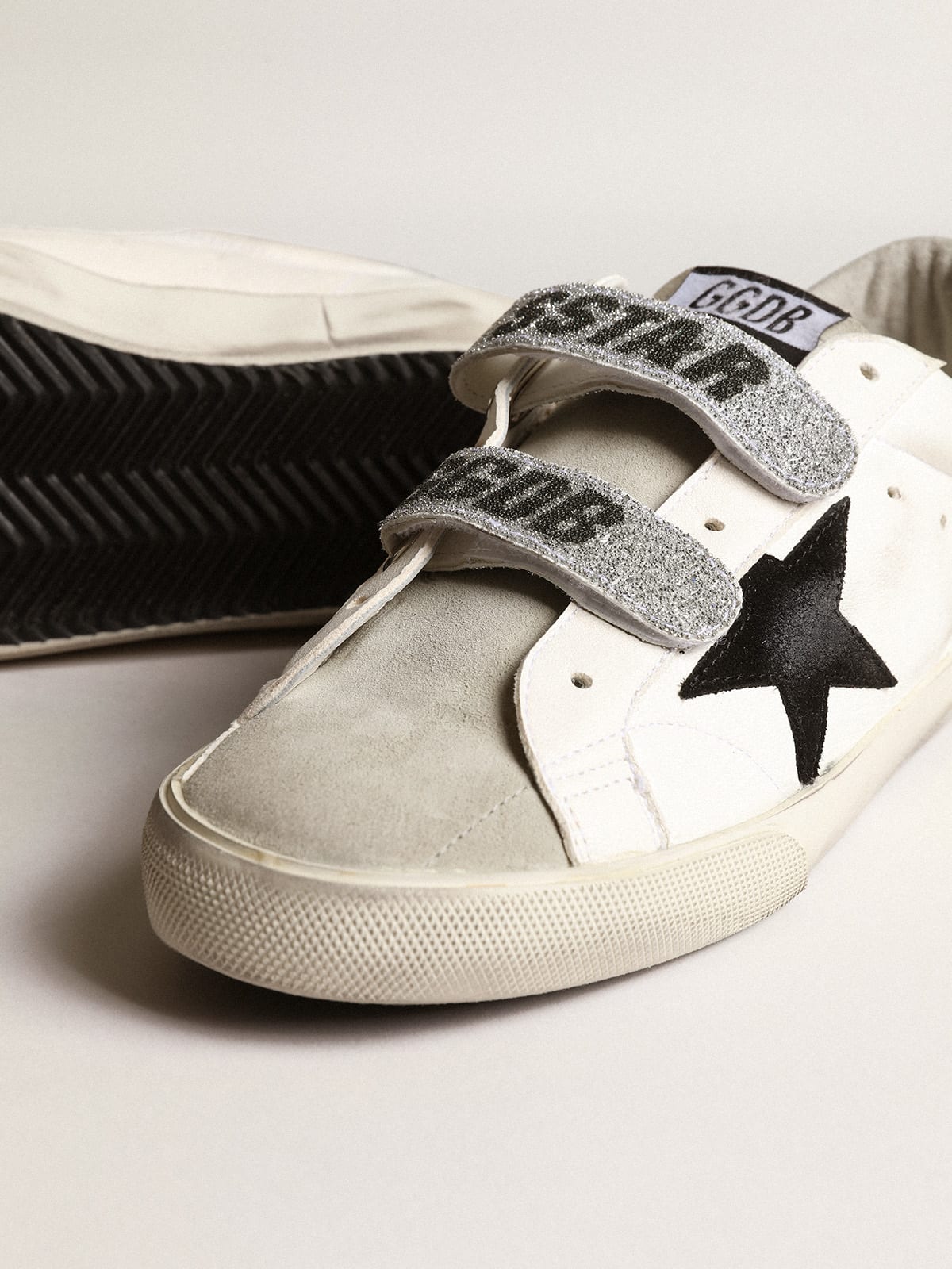 Old School con stella in suede e fasce in cristalli Swarovski