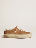 Space-Star Uomo in suede tabacco con stella traforata