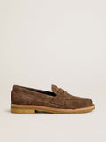 Men's Jerry loafer in dove-gray suede