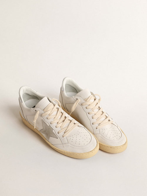 Ball Star con stella in suede e talloncino in pelle laminata