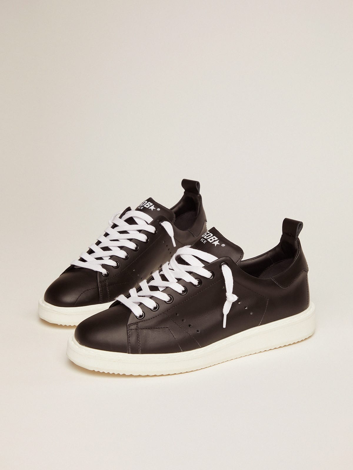 Sneakers Starter in pelle total black