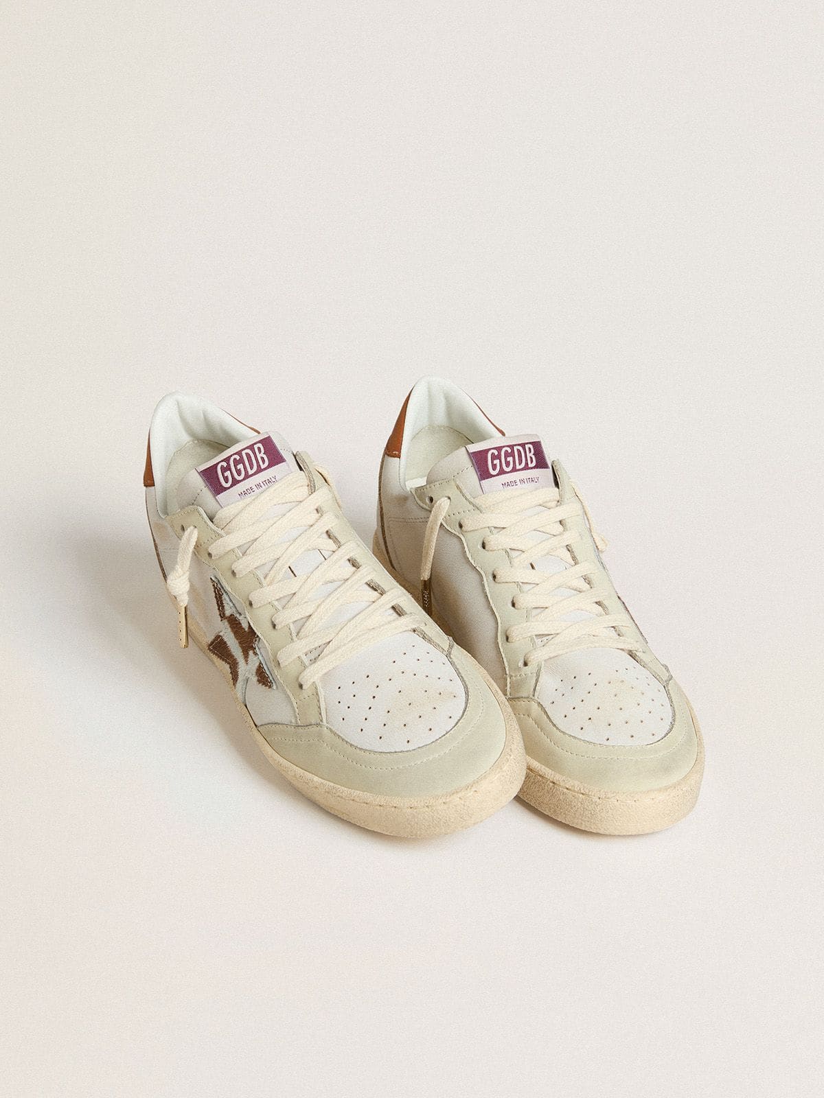 Ball Star with animal-print pony skin star and tobacco leather heel tab