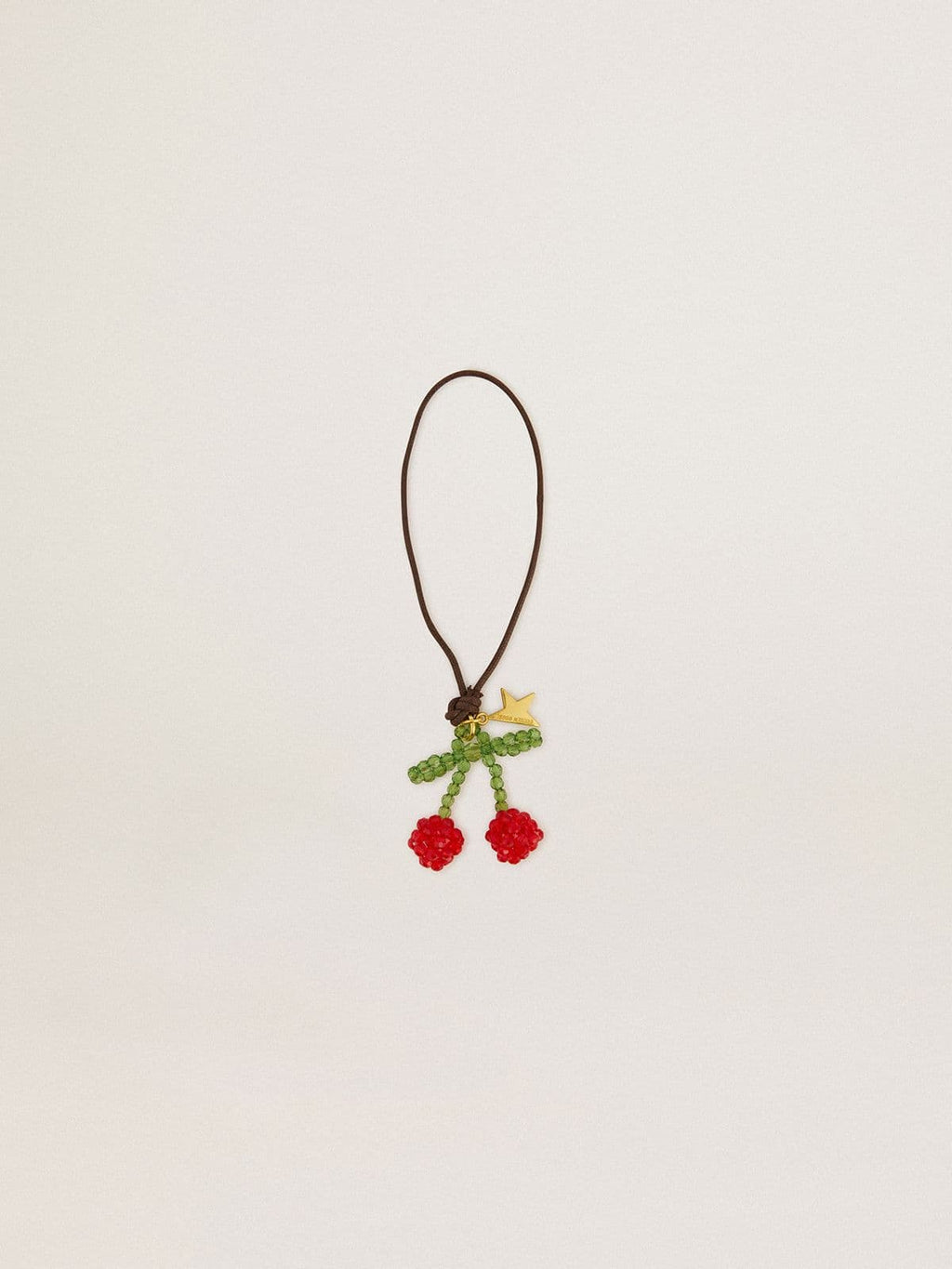 Beaded pendant cherry charm
