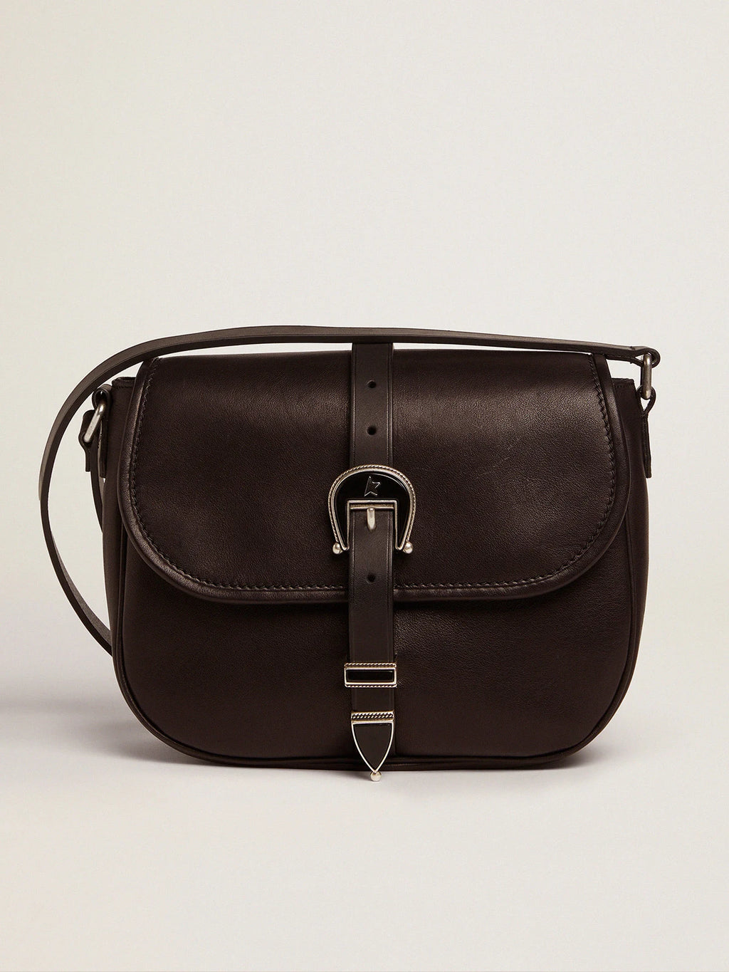 Borsa Rodeo Bag medium nera in pelle
