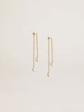 Drop earrings with pearls