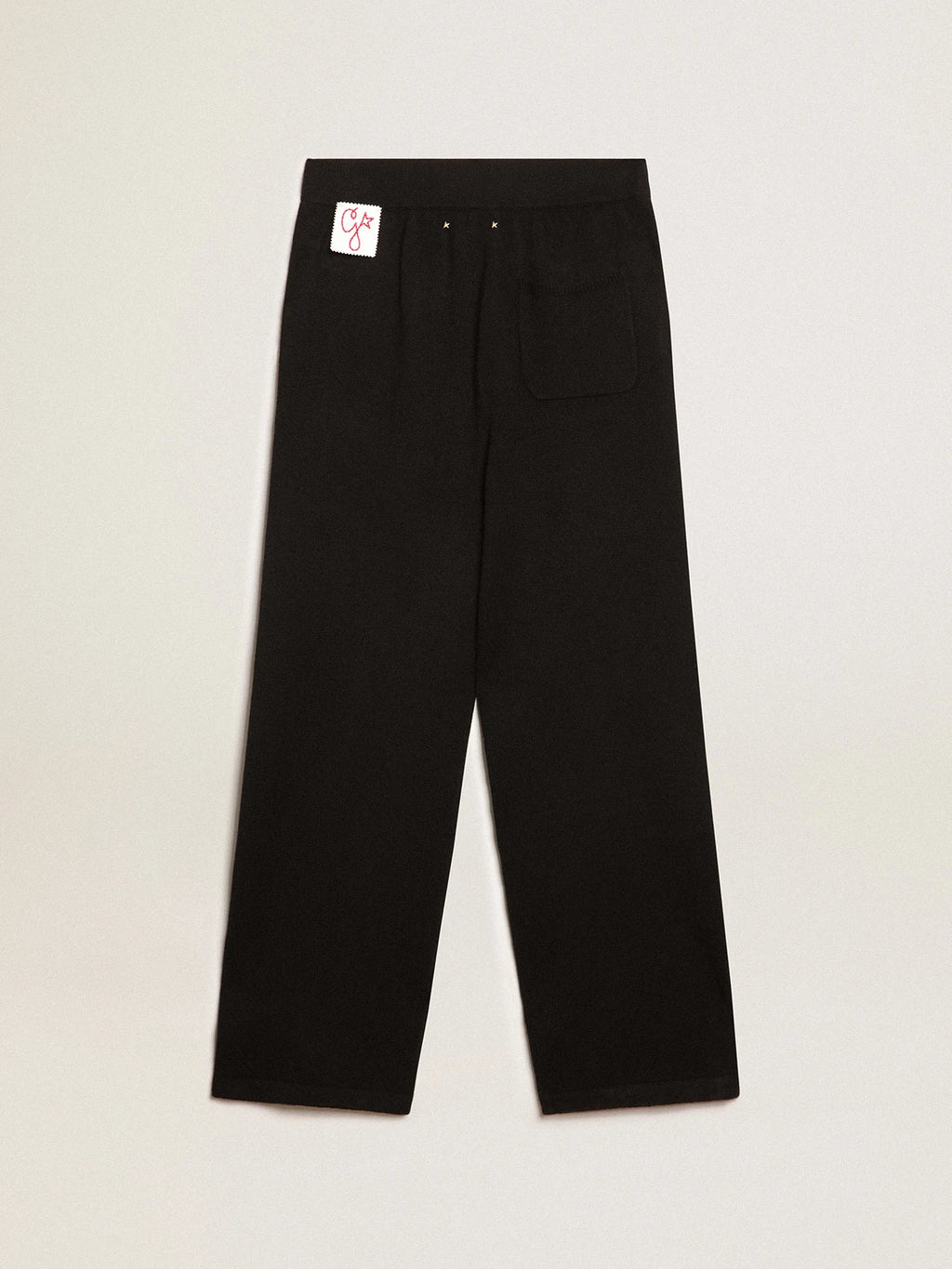 Pantalone jogging uomo misto cashmere di colore nero