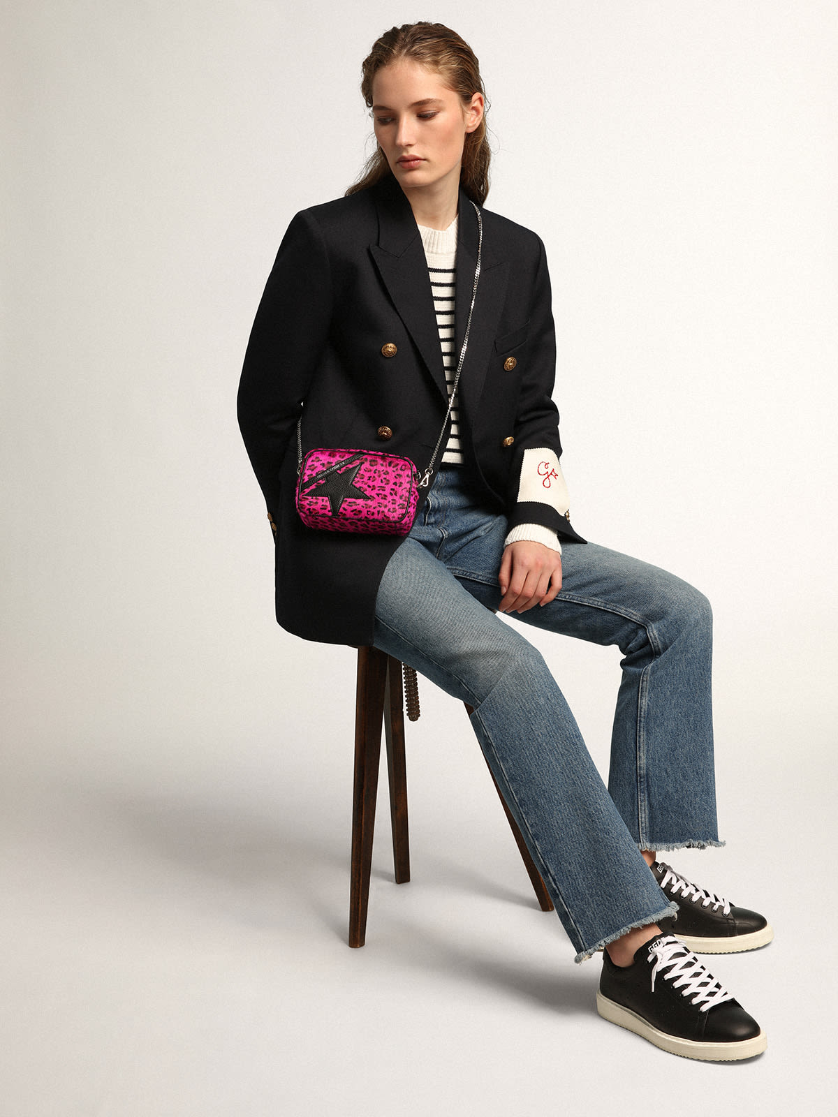 Sneakers Starter in pelle total black