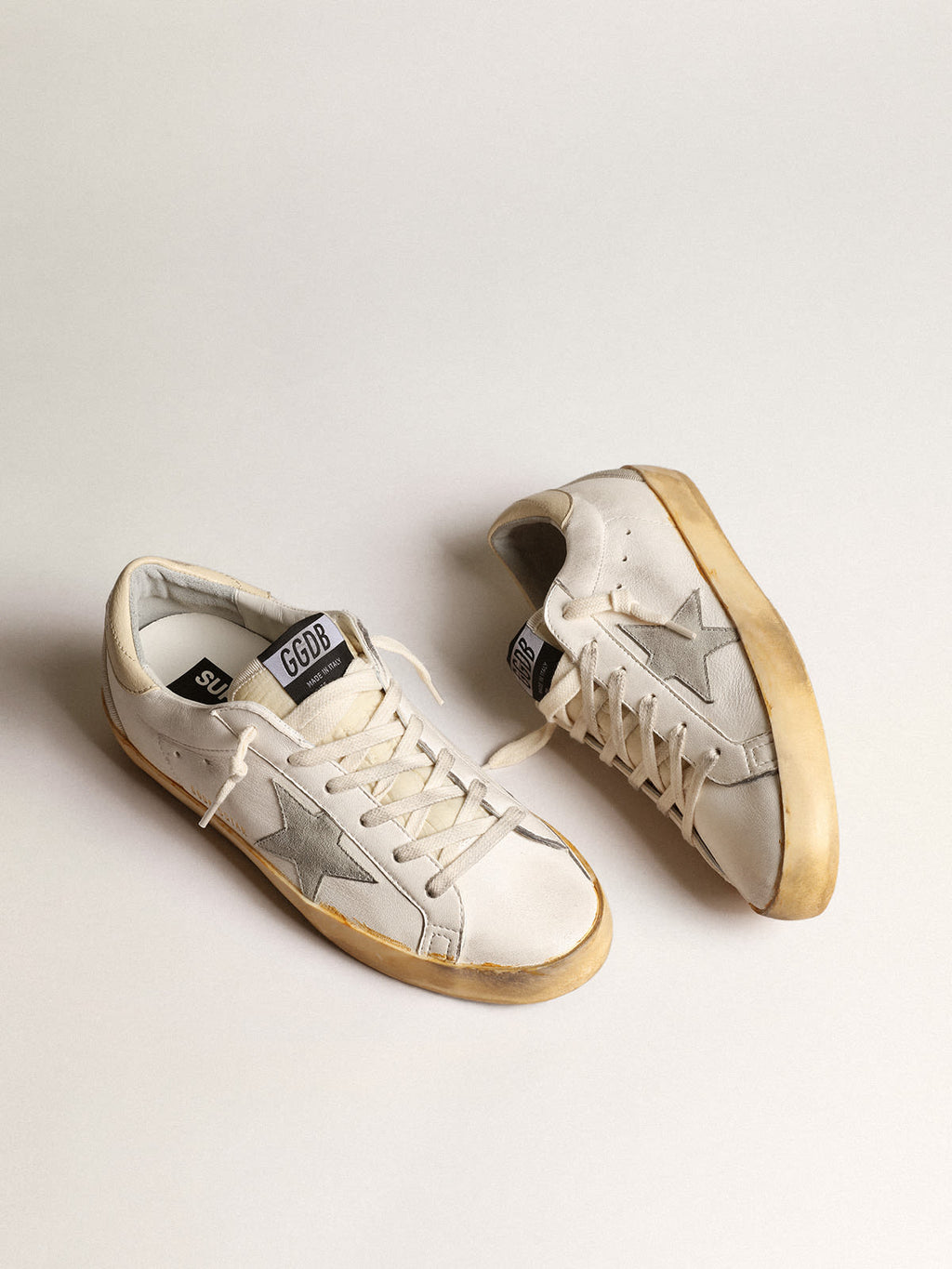 Super-Star LTD con stella in suede ghiaccio e talloncino in PVC