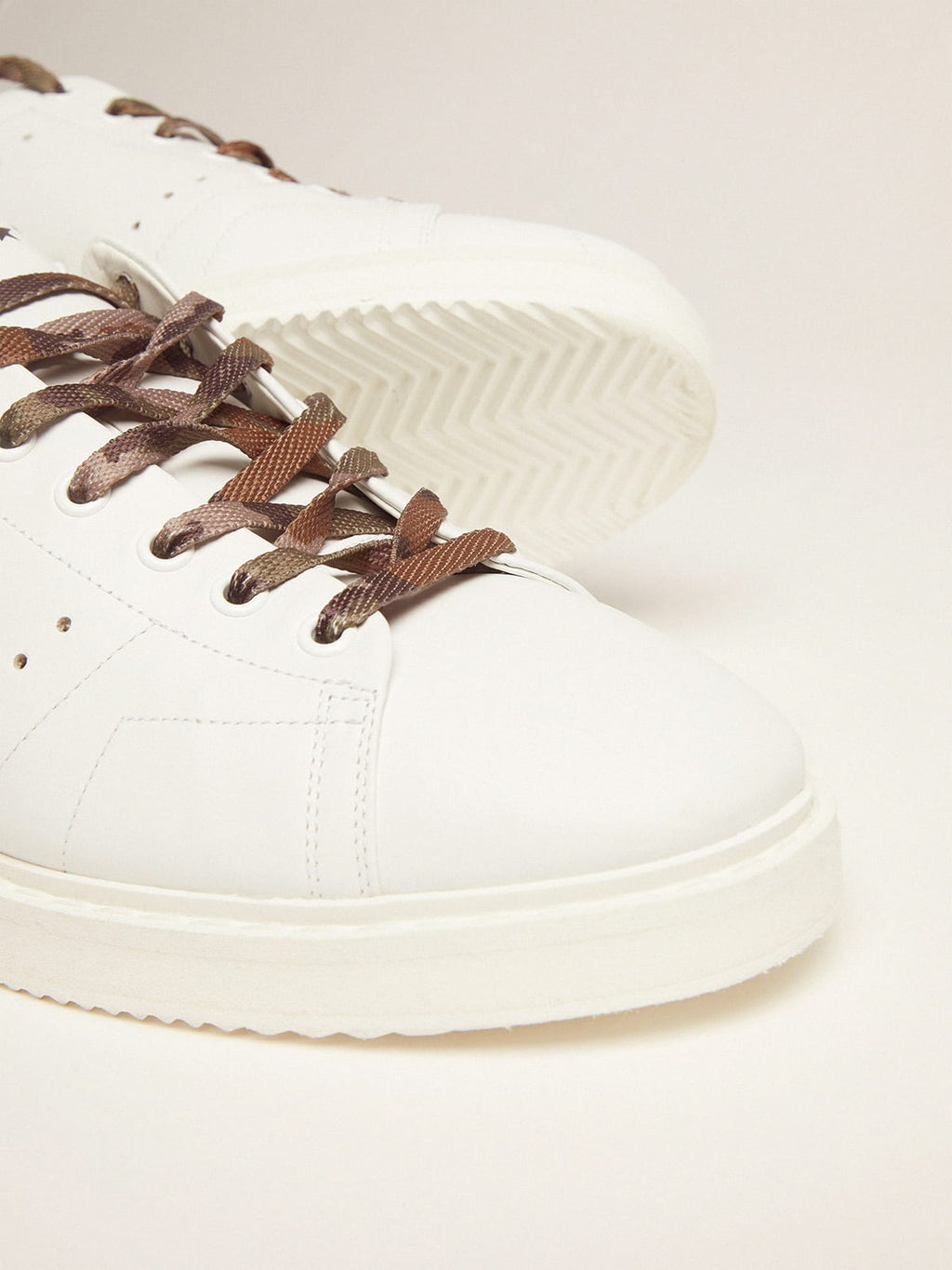 Sneaker Starter LTD bianche con talloncino giallo fluo