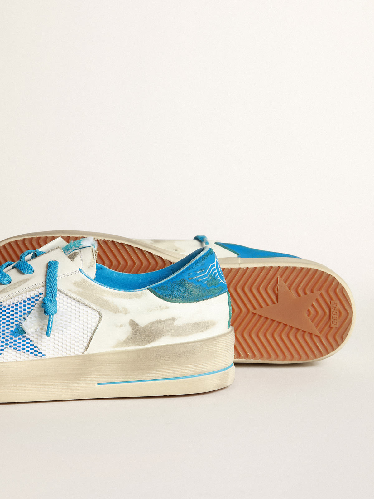 Sneakers Stardan bianche e azzurre