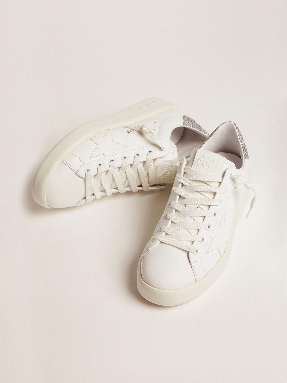Sneakers Purestar talloncino glitter argento