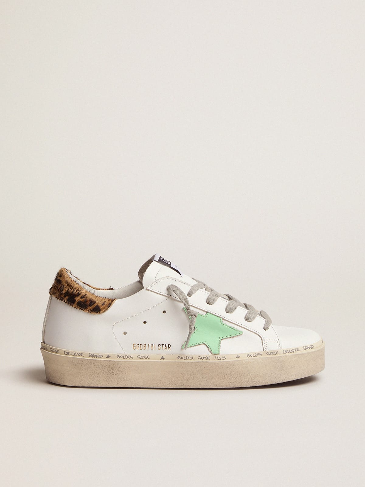 Sneakers Hi Star con talloncino leopardato