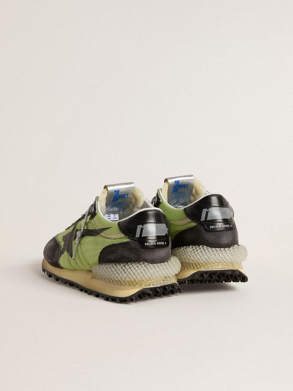 Women’s Marathon with green nylon upper and black star