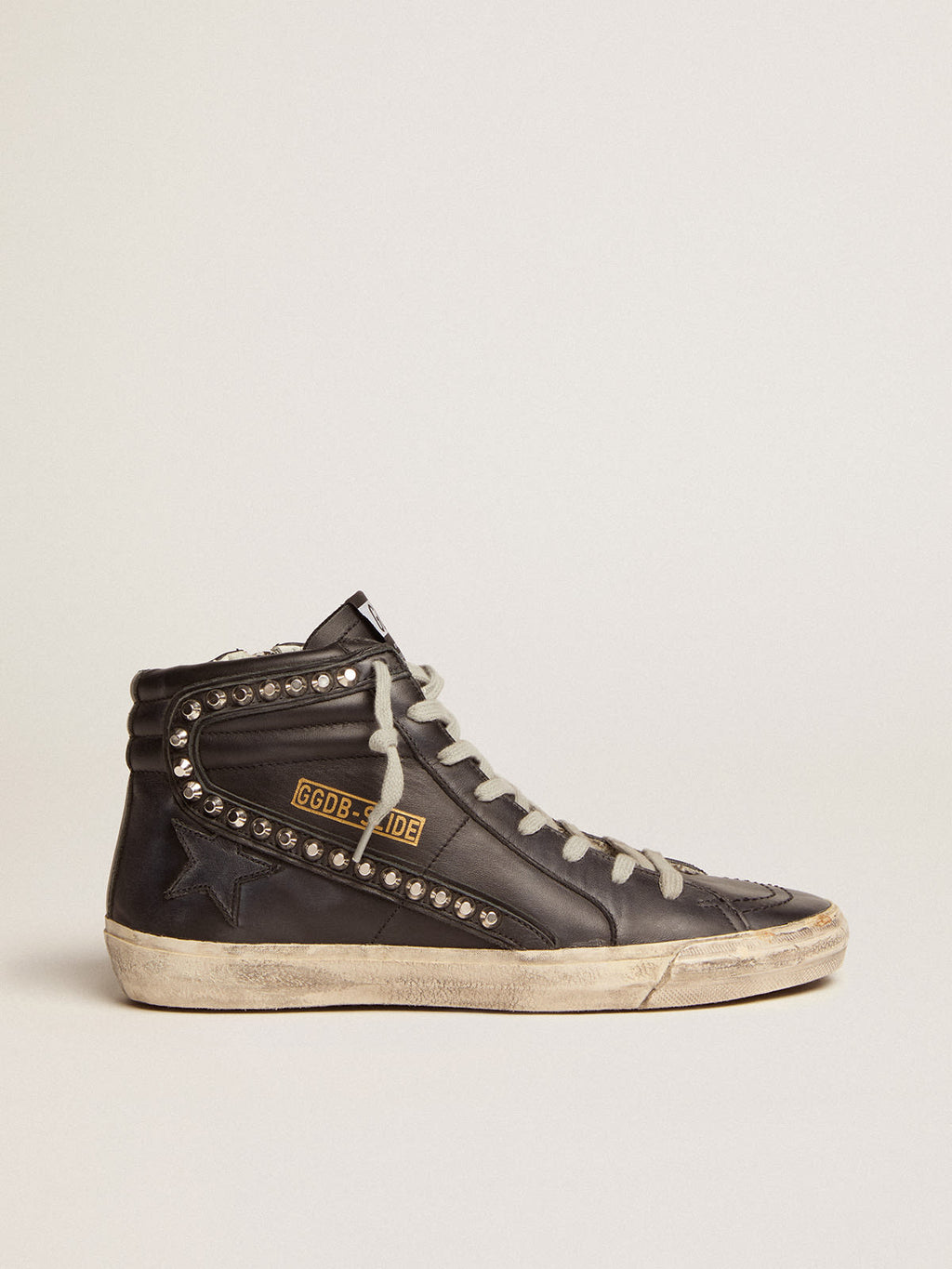 Sneakers Slide donna con borchie applicate