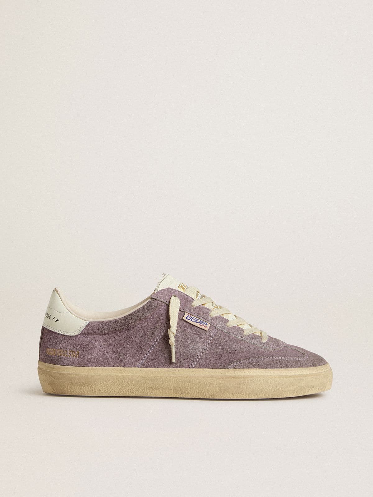 Women's Soul Star in lilac suede with white leather heel tab