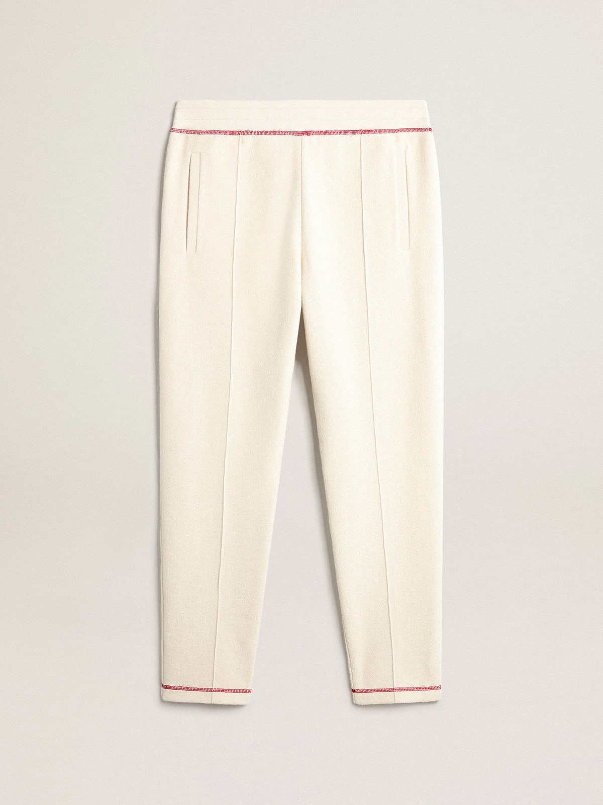 Pantalone jogging Uomo color bianco heritage con logo CNY
