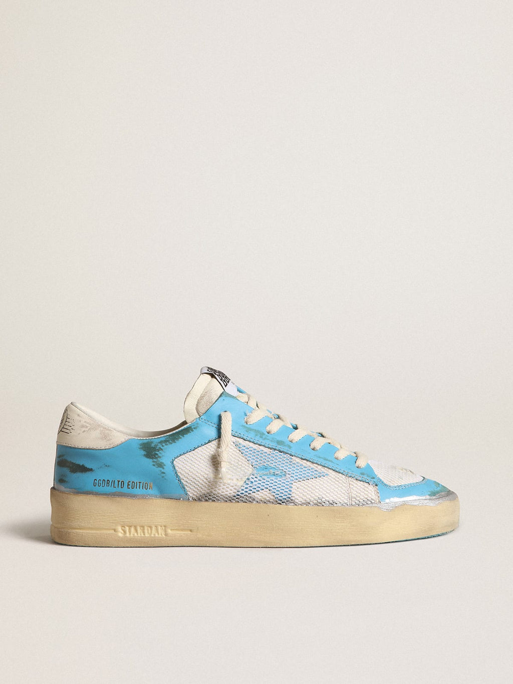 Stardan Uomo LAB in nappa azzurra e rete bianca