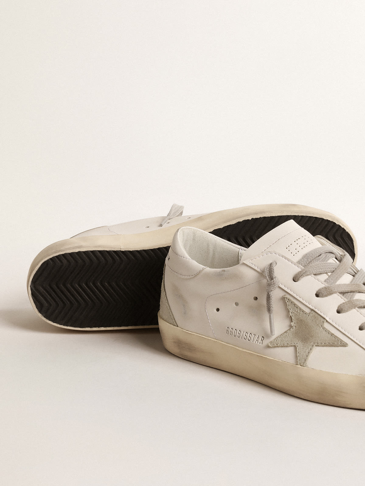 Super-Star Donna bio-based con stella in suede ghiaccio