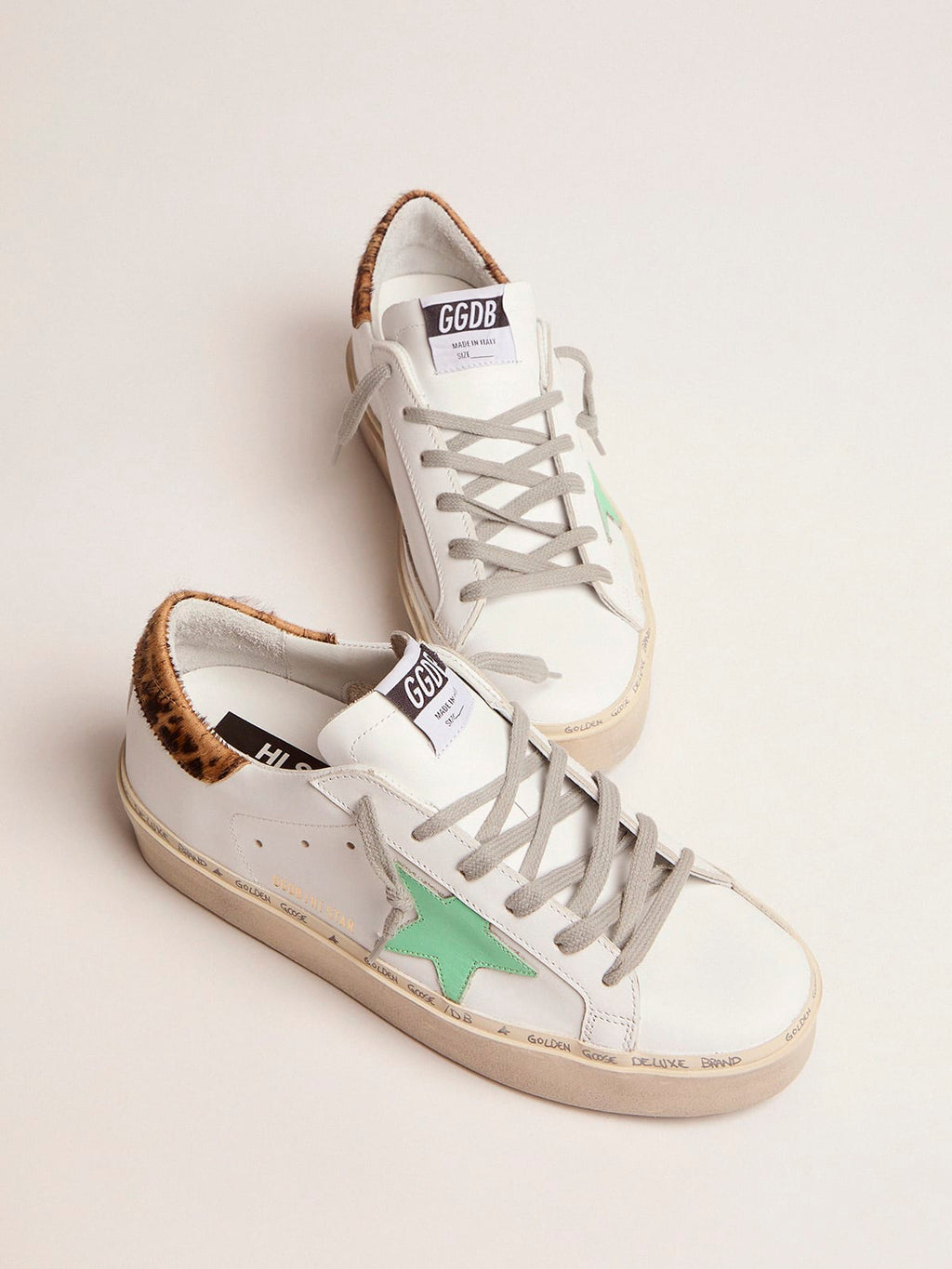 Sneakers Hi Star con talloncino leopardato