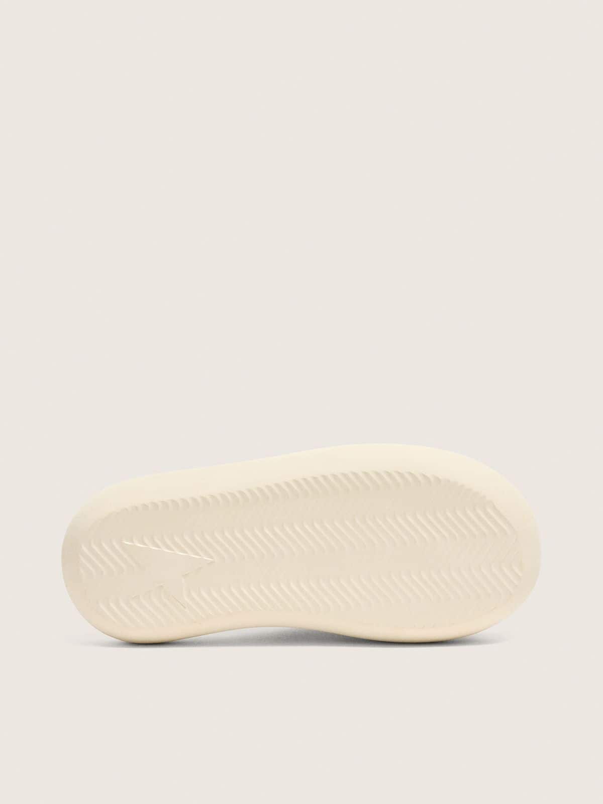 Women's Space-Star Slide slip-ons in white leather